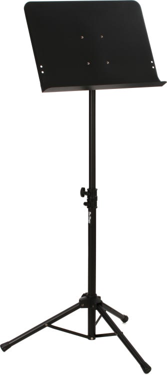 Black music stand.