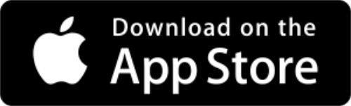 Black “download on Apple app store” button.